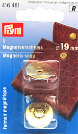 Magnet-Taschenverschluss goldfarbig